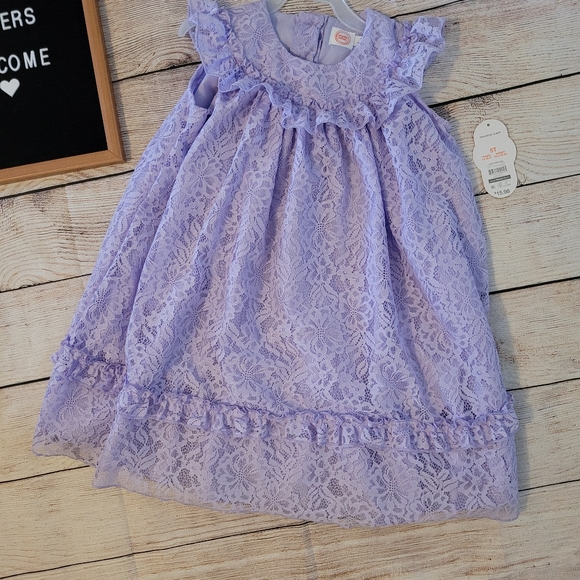 NWT Girls Spring Dress Purple ✨️ - Picture 4 of 16
